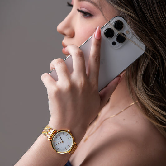 Reloj Femenino Redondo Duomo Golden