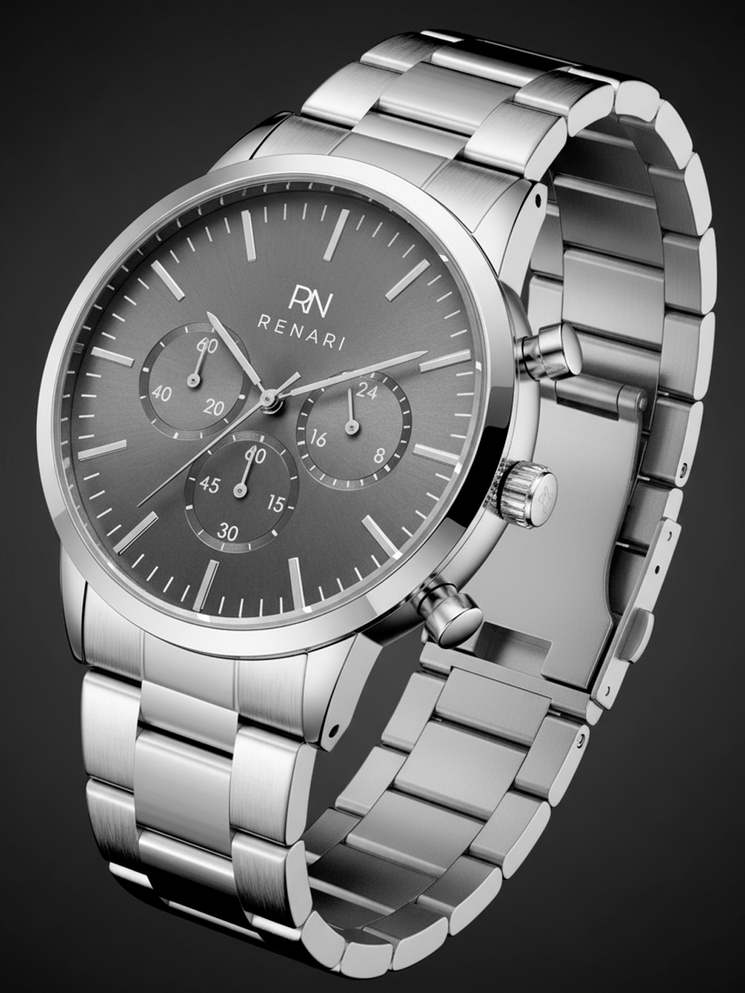 Zermatt Silver Men's Metal Mesh Watch