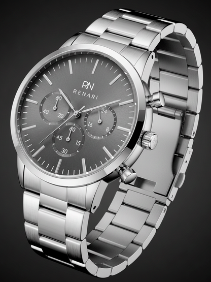 Zermatt Silver Men's Metal Mesh Watch