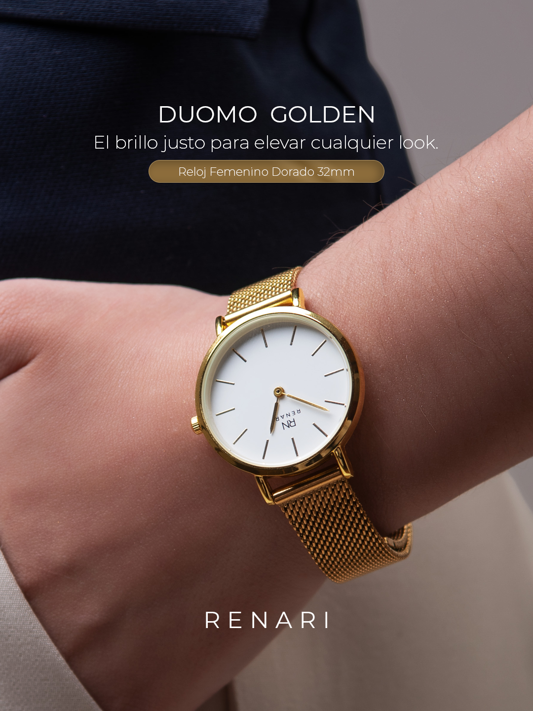 El Reloj Femenino Duomo Golden