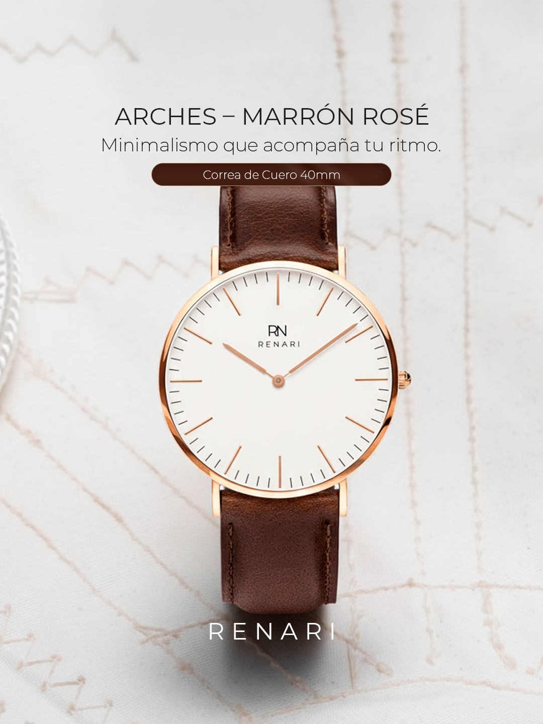 Reloj Arches Marrón