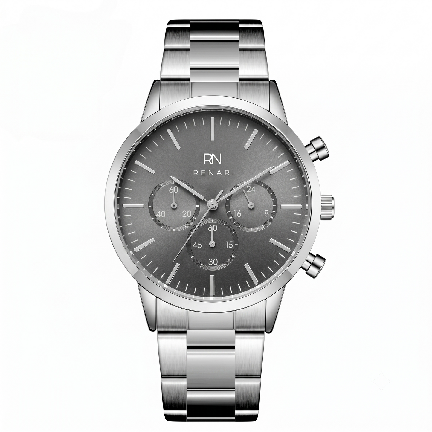 Zermatt Silver Men's Metal Mesh Watch