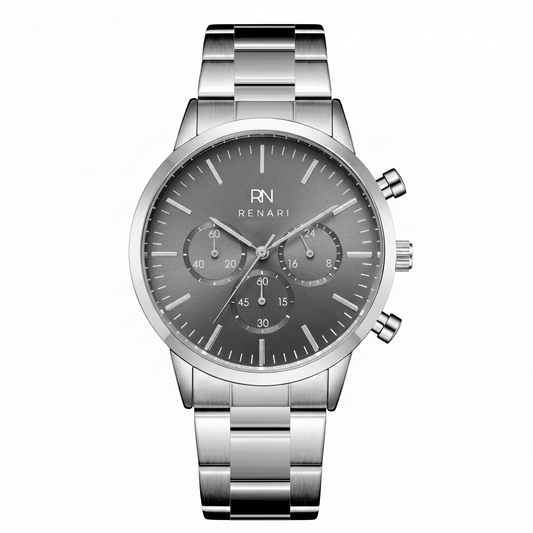 Zermatt Silver Men's Metal Mesh Watch