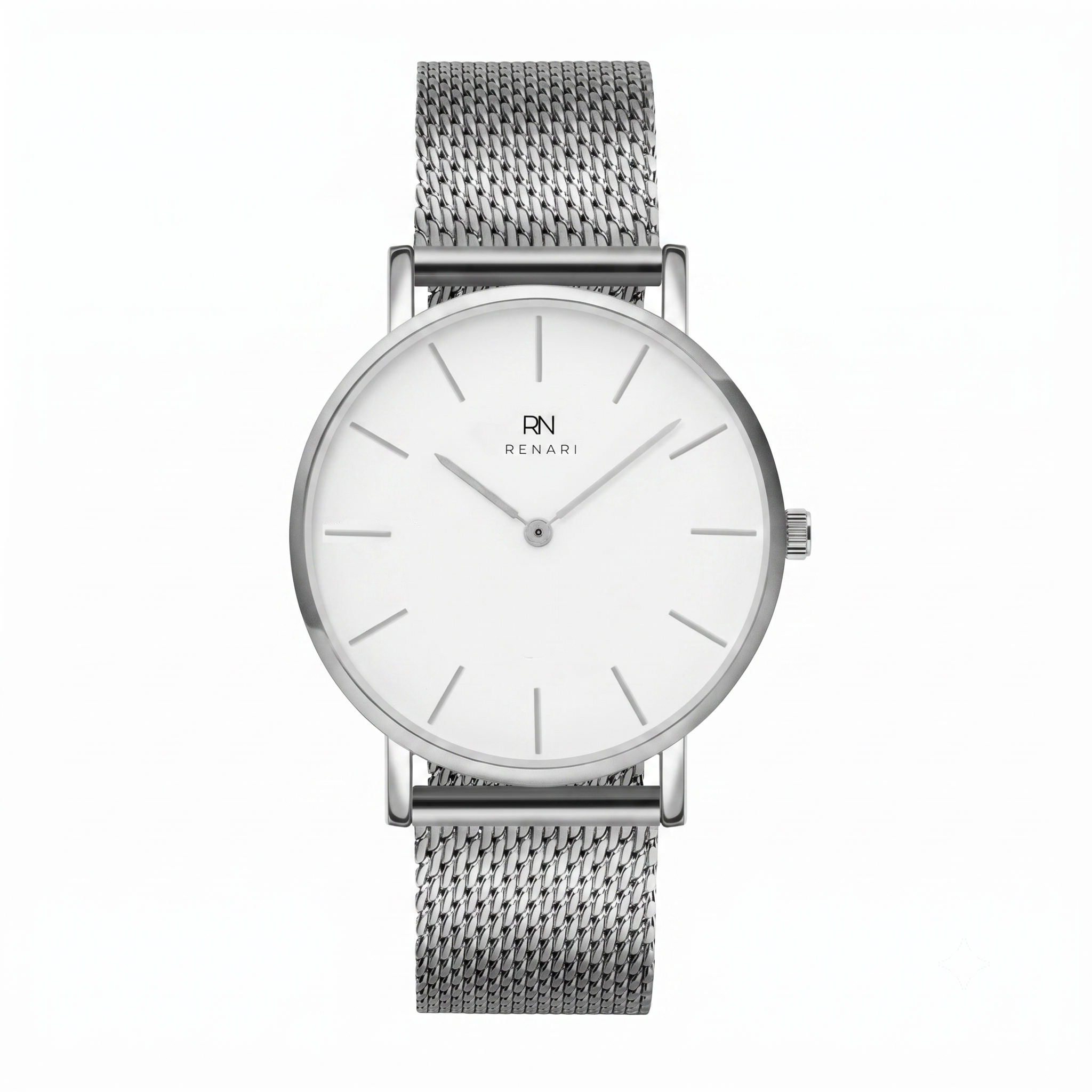 Reloj femenino redondo minimalista Duomo Silver