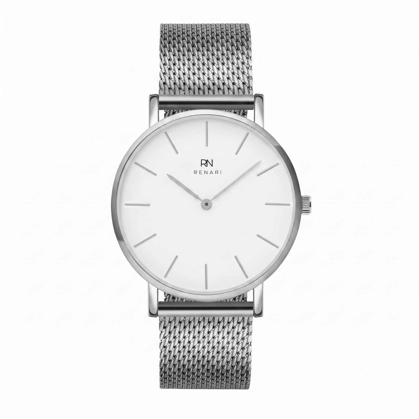Duomo Silver Minimalist Round Women's Watch